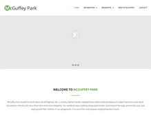 Tablet Screenshot of mcguffeypark.org